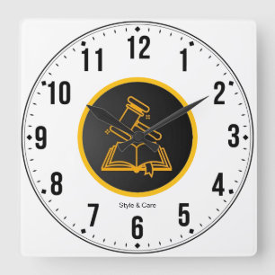 Horloge Carrée Style et soins Smart Look liés à la loi