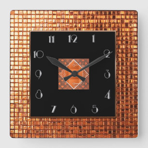 Horloge Carrée Style Gatsby décadent