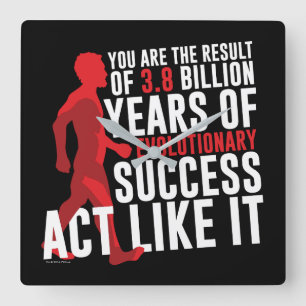 Horloge Carrée Succès évolutionnaire