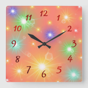 Horloge Carrée sunbatmany cheerfug