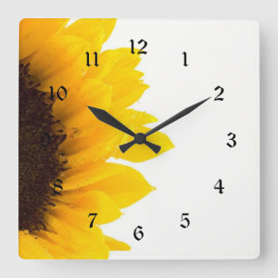 Horloge Carrée Sunflower image, popular design