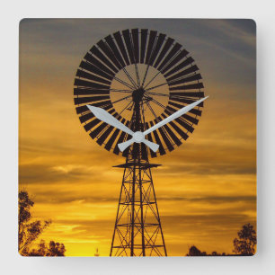 Horloge Carrée Sunset wall clock