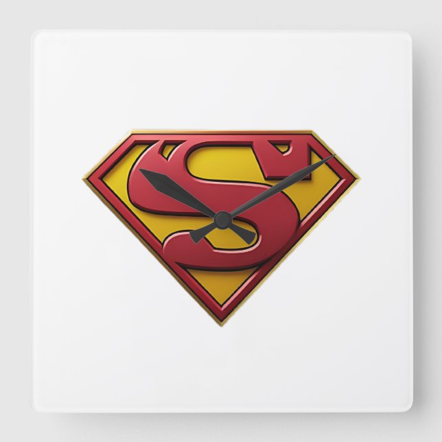 Horloge Carrée Superman (Recto)