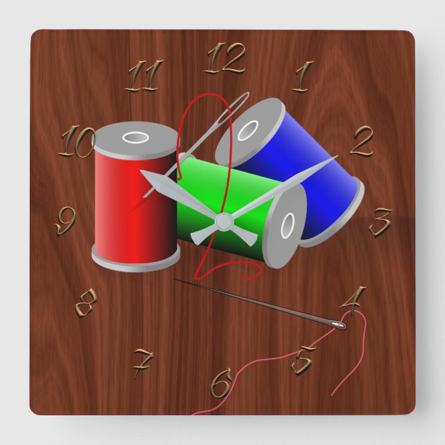 Horloge Carrée Sur mesure (Recto)