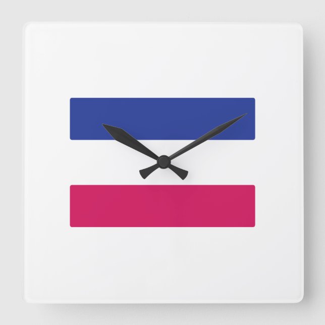 HORLOGE CARRÉE SYMBOLE ANDROGYNE (Recto)