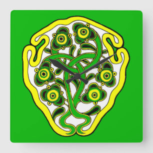 Horloge Carrée Symbole celtique