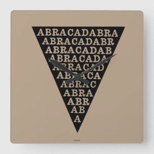 Horloge Carrée Symbole de la prévention