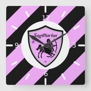 Horloge Carrée Symbole sagittaire
