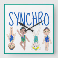 Synchronisation Swimmer Girls Swim Team Synchro