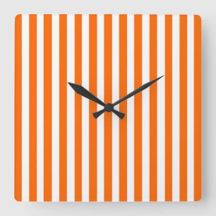 Horloge Carrée Tangerine - Grandes lignes modernes
