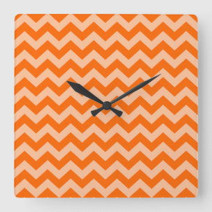 Horloge Carrée Tangerine Marocaine Moods Chevrons