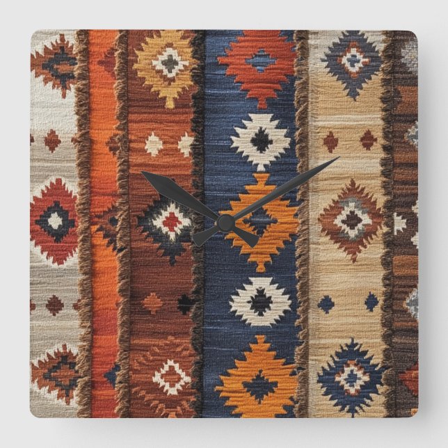 Horloge Carrée Tapis turc (Recto)