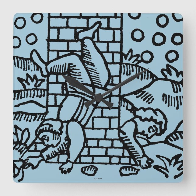 Horloge Carrée Tarot Card (Recto)