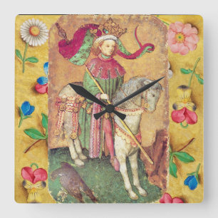 Horloge Carrée Tarots antiquités /Cartes de cour allemandes/Roi d