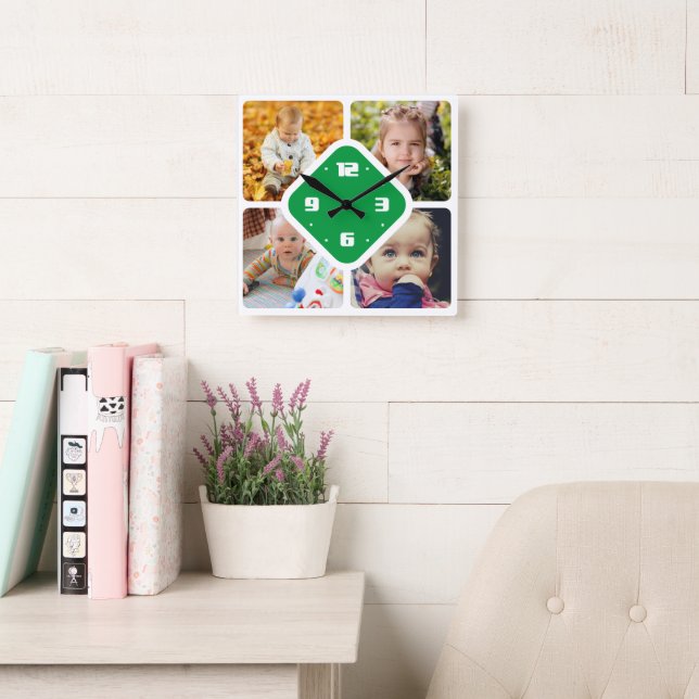 Horloge Carrée Télécharger l'horloge murale du carré photo (Salle de lecture)