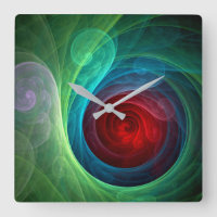 Tempête rouge Floral Art moderne Abstrait Motif co