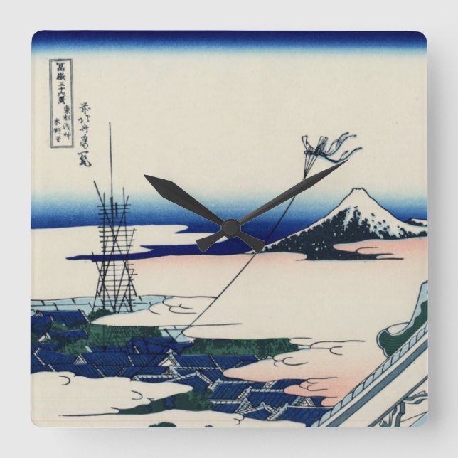 Horloge Carrée Temple d'Asakusa Honganji dans la capitale (Recto)