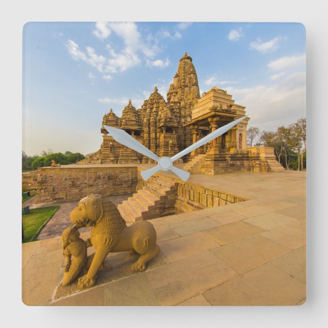 Horloge Carrée Temples hindous à Khajuraho (Recto)