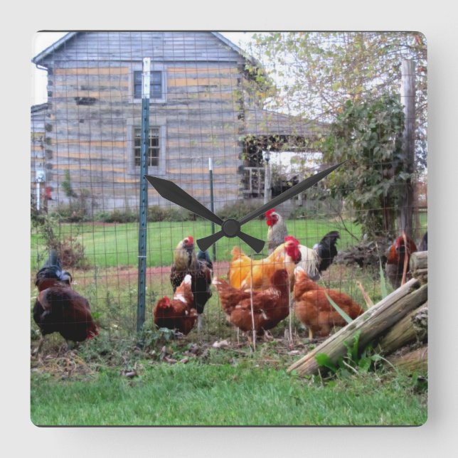 Horloge Carrée Temps de Crow (Recto)