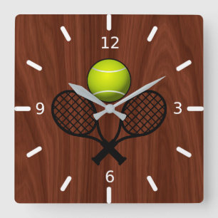 Horloge Carrée Tennis