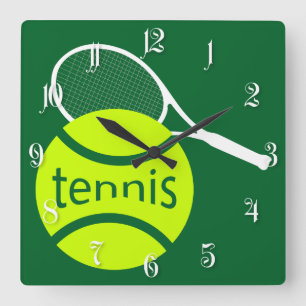 Horloge Carrée Tennis