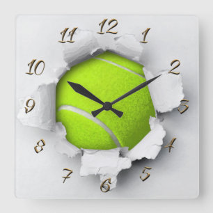 Horloge Carrée Tennis ball