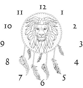 Horloges Lion Noir Blanc Murales Zazzle Fr