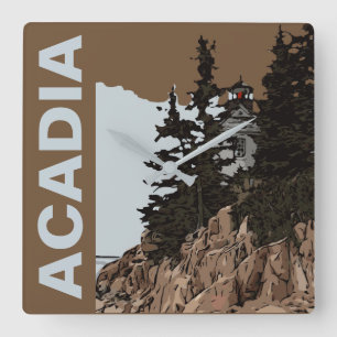 HORLOGE CARRÉE TÊTE DU PORT DE BASS