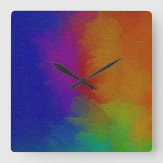Horloge Carrée Texture brillante