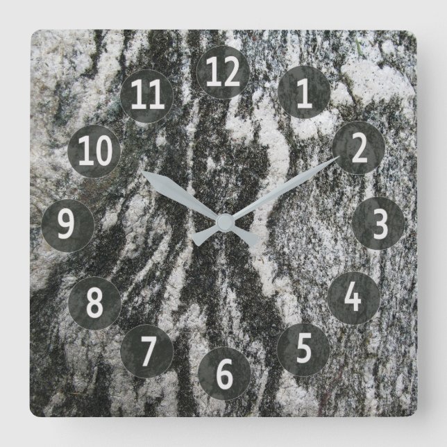 Horloge Carrée Texture de Feline (Recto)