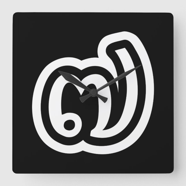 Horloge Carrée Thaïlande Numéro 7 / Sept / ๗ (Jed/Chet) Thai (Recto)