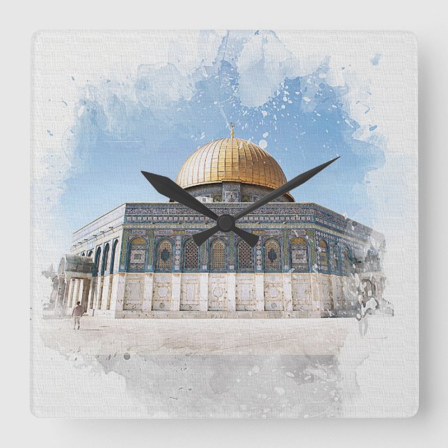 Horloge Carrée The Dome of the Rock Beautiful Islamic Holy Places (Recto)