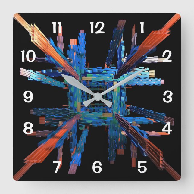 Horloge Carrée The Mechanics of It All Clock (Recto)