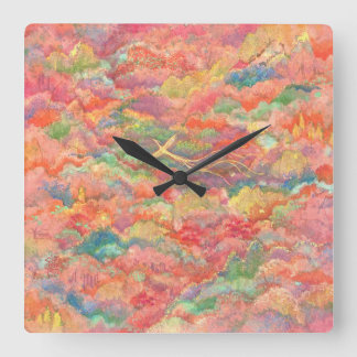 Horloge Carrée The Phoenix's Flight