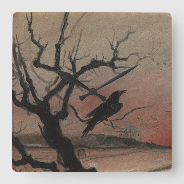 Horloge Carrée The Raven of Karlstejn, 1882 (Recto)