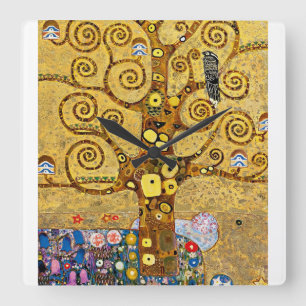 Horloge Carrée "The Tree of Life", Gustav Klimt