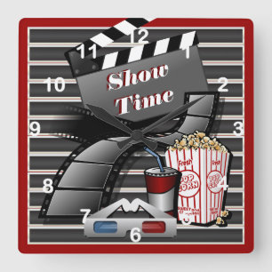 Horloge Carrée Théâtre de Show Time Movie
