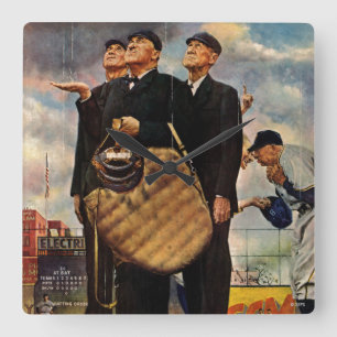 Horloge Carrée Three Umpires