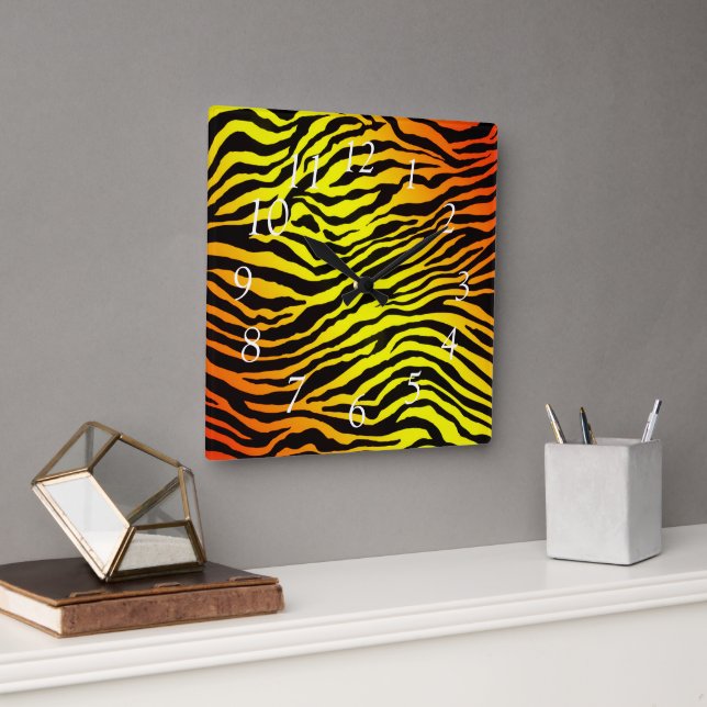Horloge Carrée Tiger (Bureau)