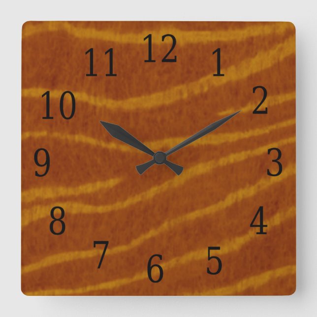 Horloge Carrée Tiger Square Clock (Recto)