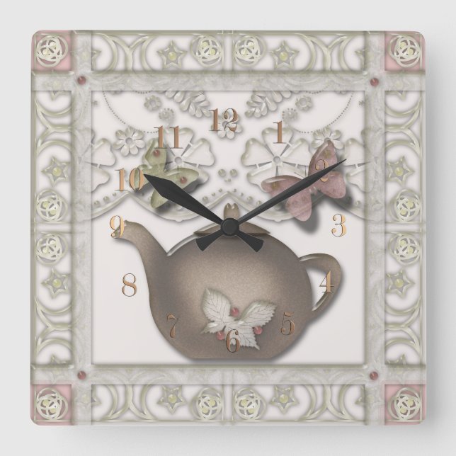 Horloge Carrée Tile for the kitchen (Recto)