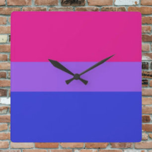 Horloge Carrée Timekeeper Bi Pride