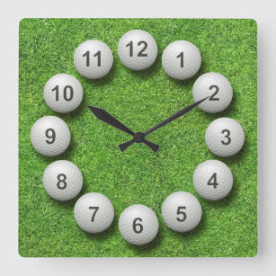 Horloge Carrée Timepiece de golf