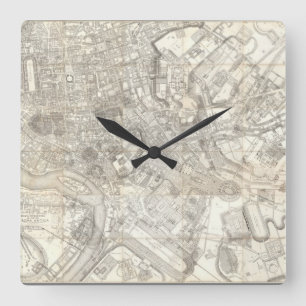 Horloge Carrée Topographic Map of Ancient Rome, Italy