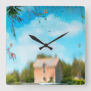 Horloge Carrée Topsy Turvy