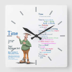 Horloge Carrée Torquil Farquhar de Smith Clock
