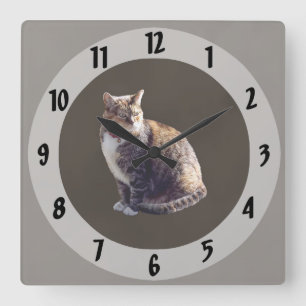 Horloge Carrée Tortoiseshell