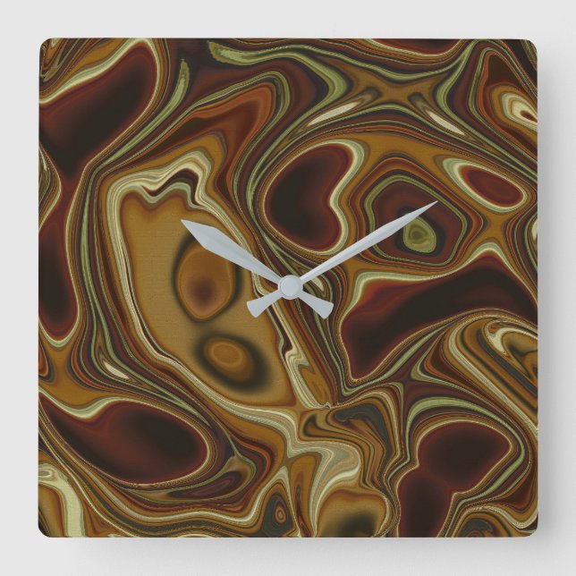 Horloge Carrée Totem (Recto)