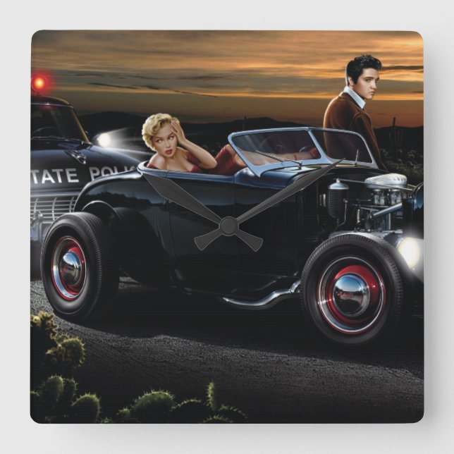 Horloge Carrée Tour de joie (Recto)