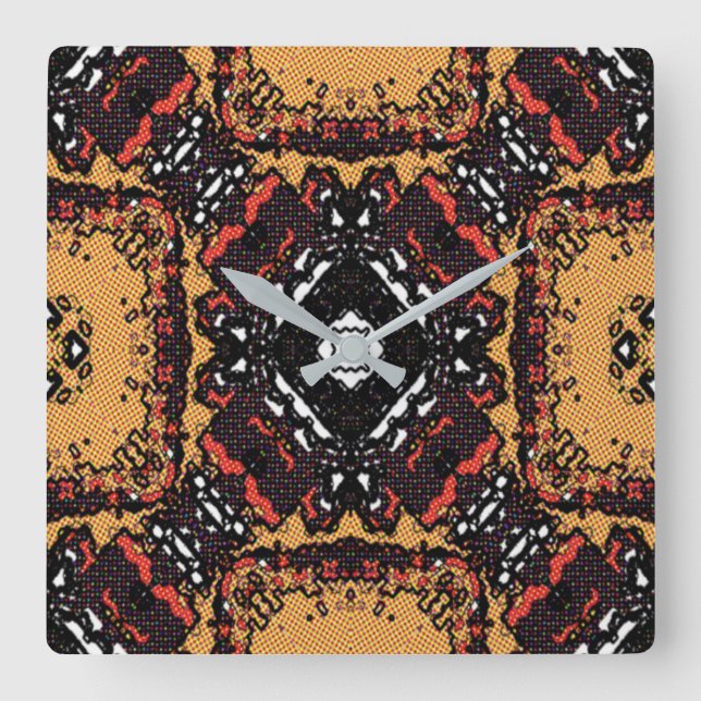 Horloge Carrée Tournoi de tennis de Old World (Recto)